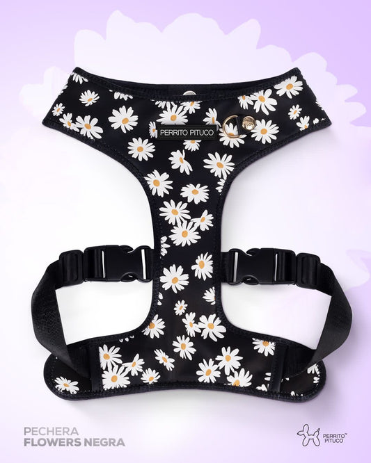 Pechera Flowers Negra